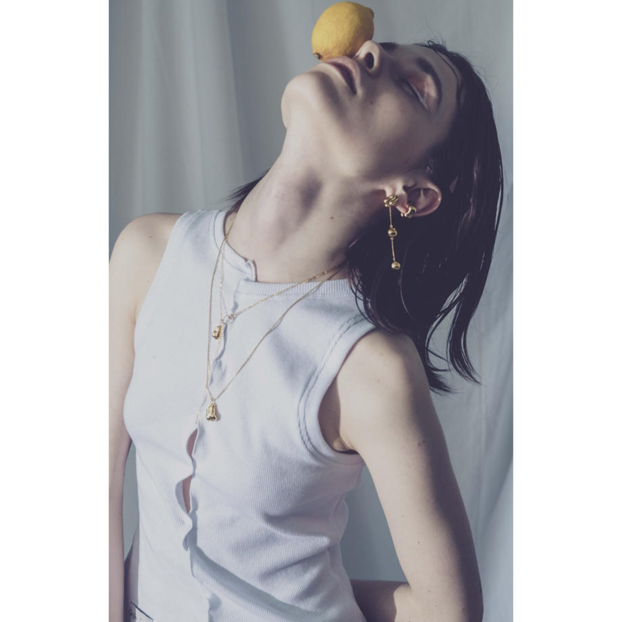 Soierie ソワリー / Pearl form ceres pierce (2P) / ピアス - 3