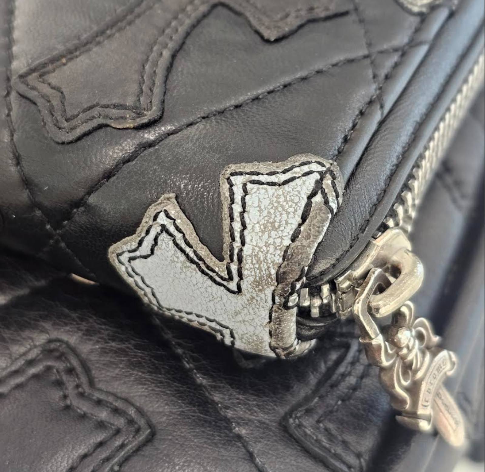 Chrome Hearts セメタリークロス キルティングレザーウォレット CHROME HEARTS - 【新品未使用】REC F ZIP セメタリークロス