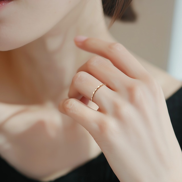 K10 イエローゴールド スピラリング　つけっぱなし No.196