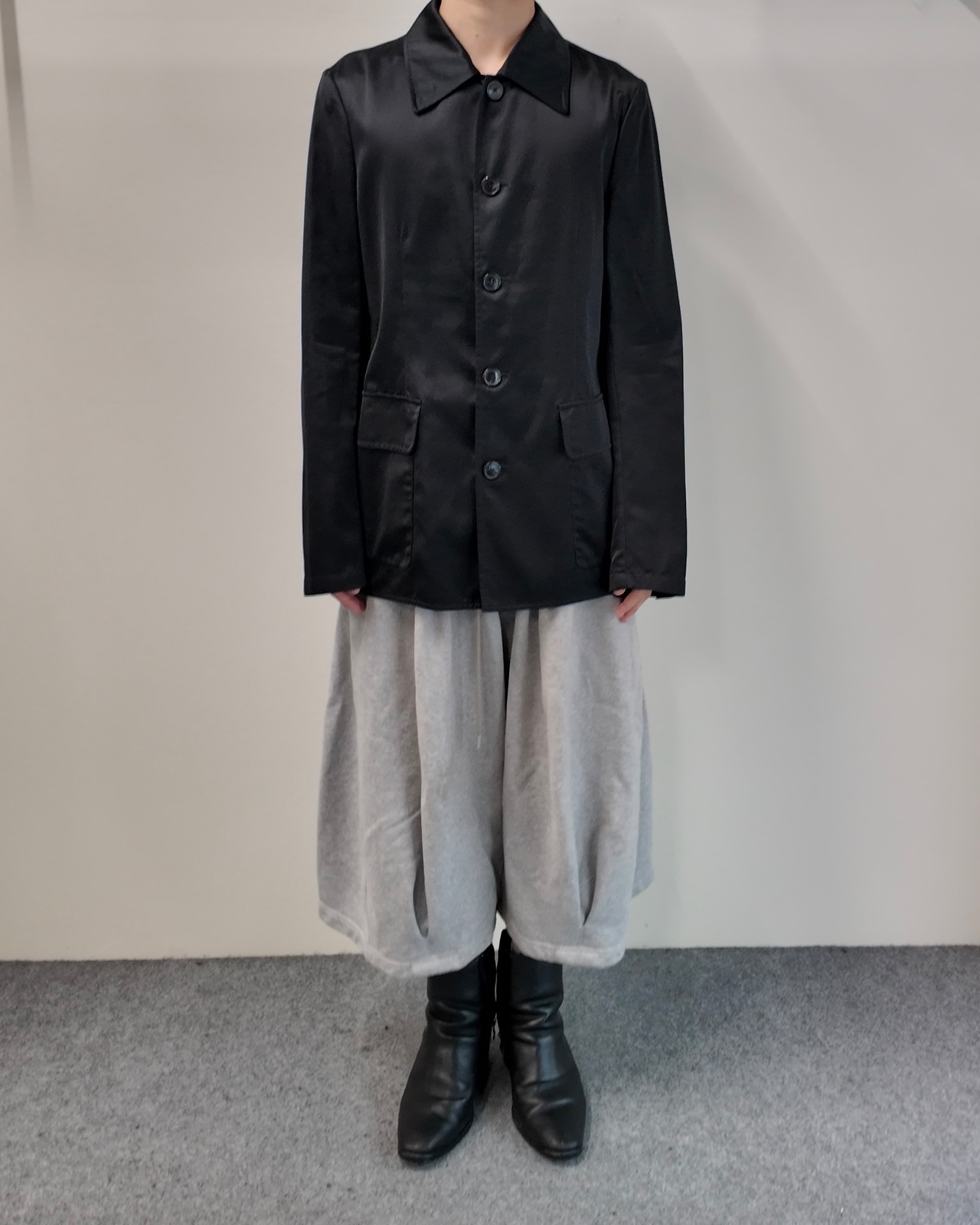 【DRIES VAN NOTEN】satin shirt jacket