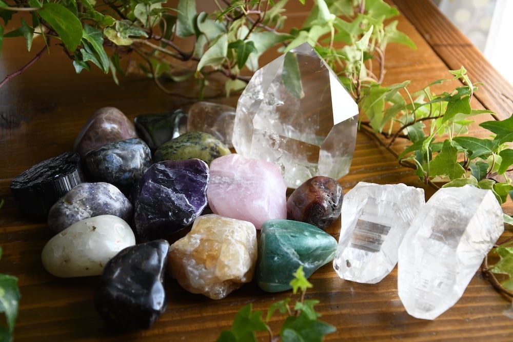 天然石　ピンクアメジスト　グリーン桜瑪瑙共生フリーフォームNo.1278 天然石 ピンクアメジスト グリーン桜瑪瑙共生フリーフォームNo.1278