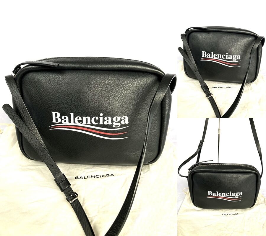 極美品 バレンシアガ BALENCIAGA エブリデイ カメラバッグ S レザー