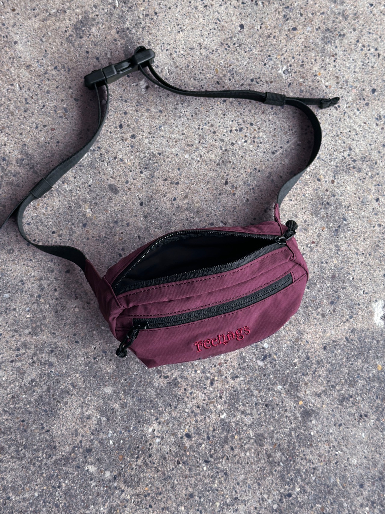 Bababa original／Waist bag（Burgundy）