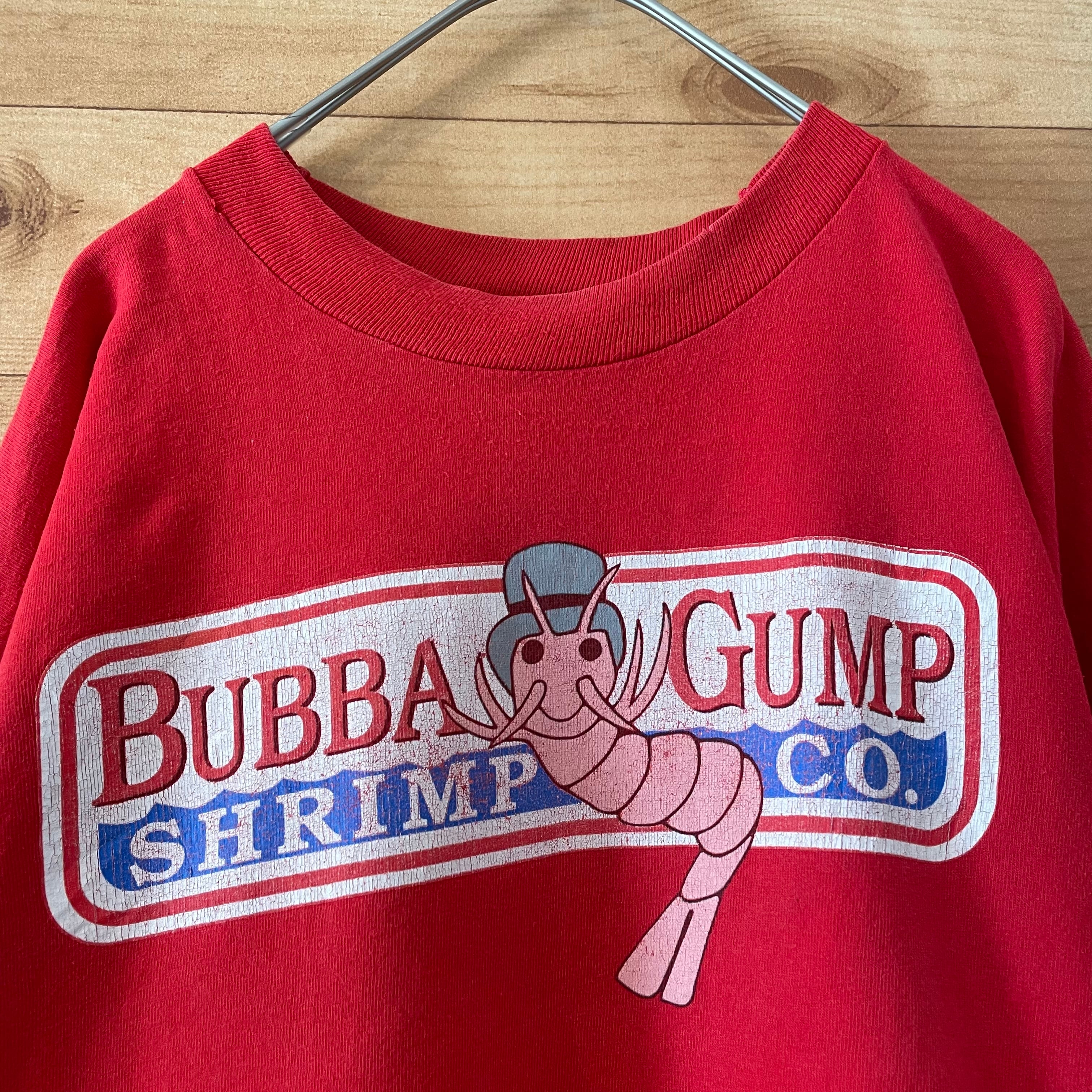 古着 BUBBA GUMP パーカー レストラン 企業ロゴ 定番 グレー XL