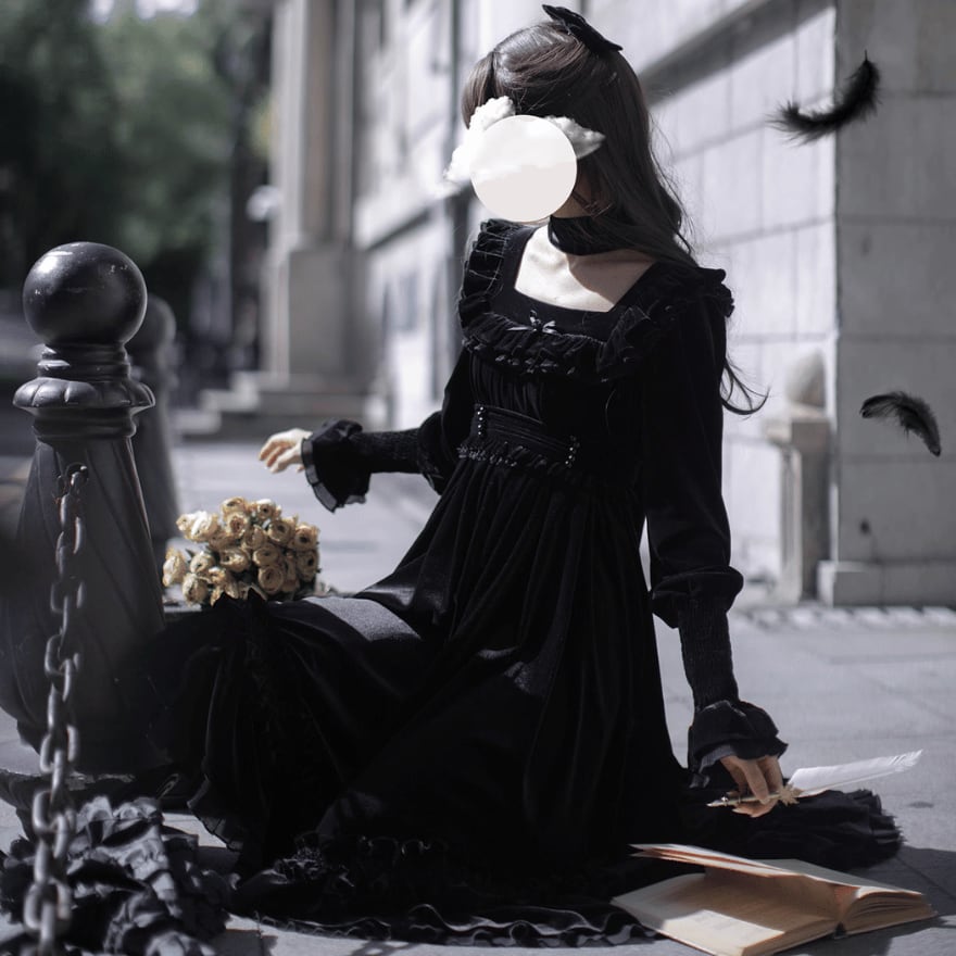 MILK lucaワンピース 人気完売 ブラック ロリータ ミルク LARME 