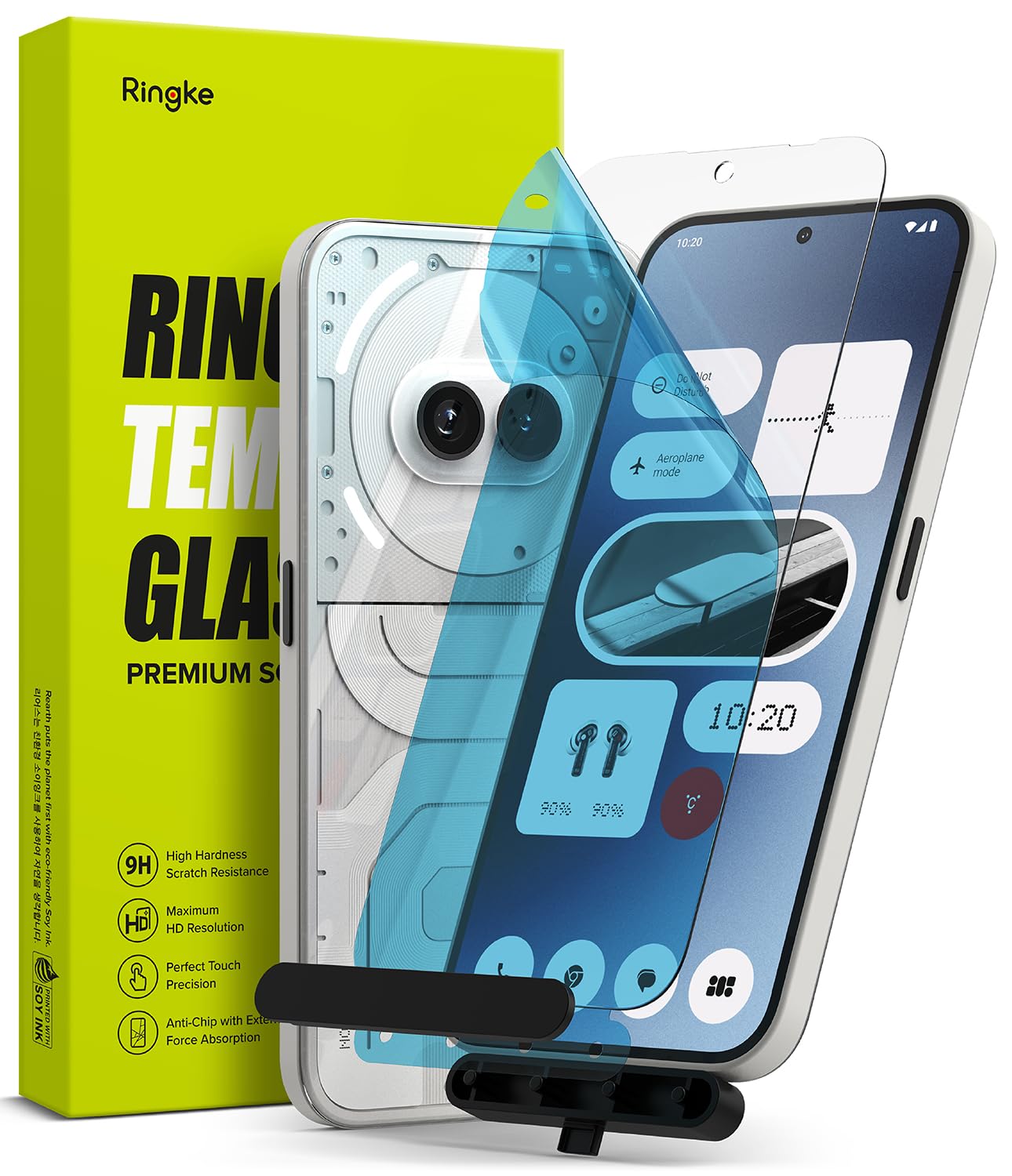 【特価処分】Nothing Phone 2A / 2A Plus ケース ガラスフィルム TEMPERED GLASS 硬度9H 画面保護 全面保護 液晶保護 保護ガラス 強化ガラス ナッシングフォン2A / 2Aプラス スクリーンプロテクター (取付ツール付き) (2枚入り)
