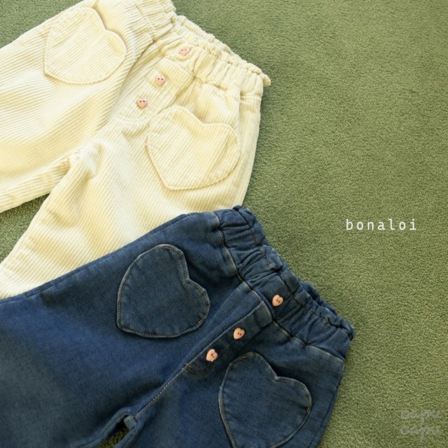«予約»«bonaloi» ハートポケットパンツ 2colors