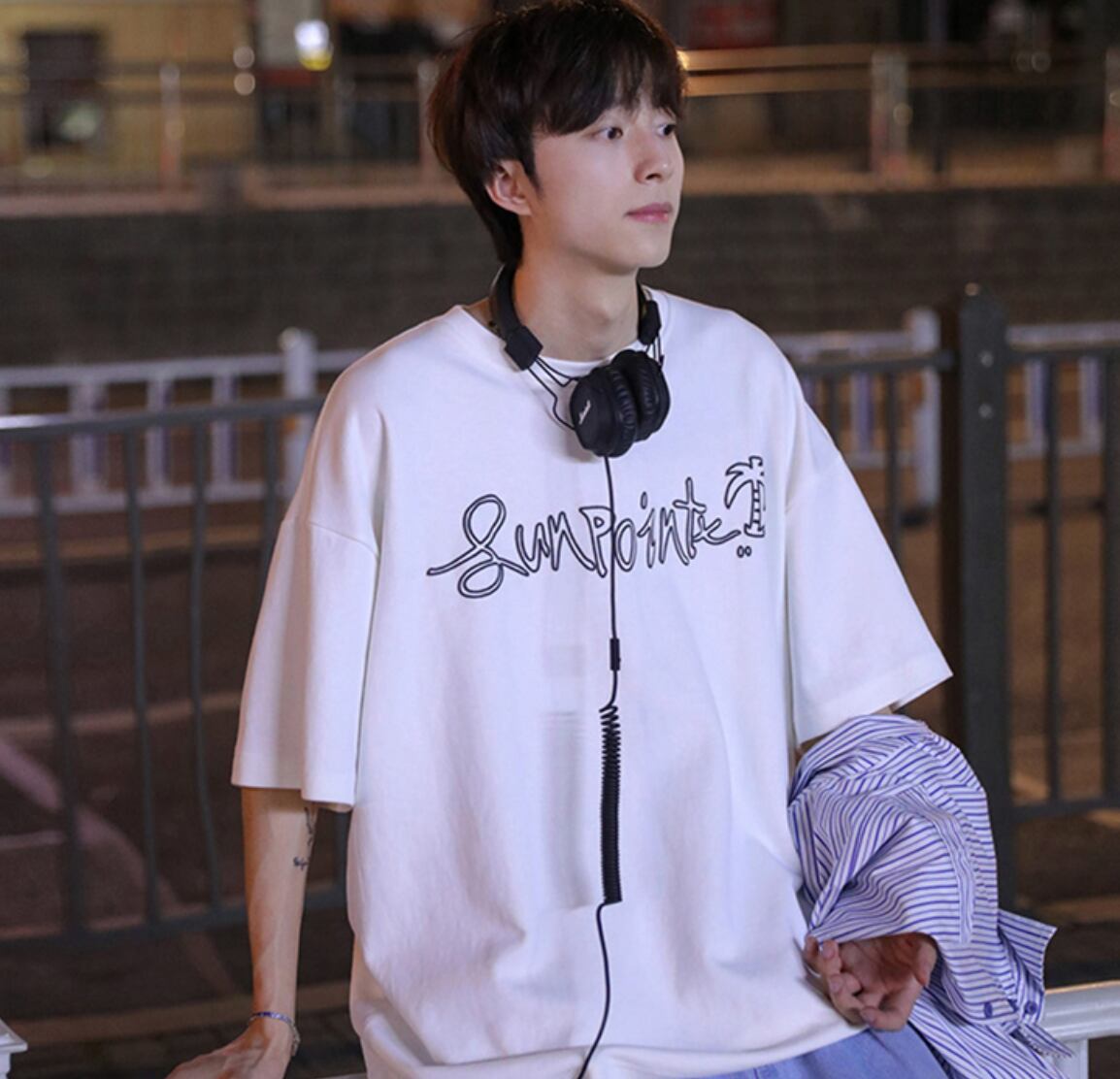 ストリート おしゃれロゴ プリント 半袖tシャツ Prettymart