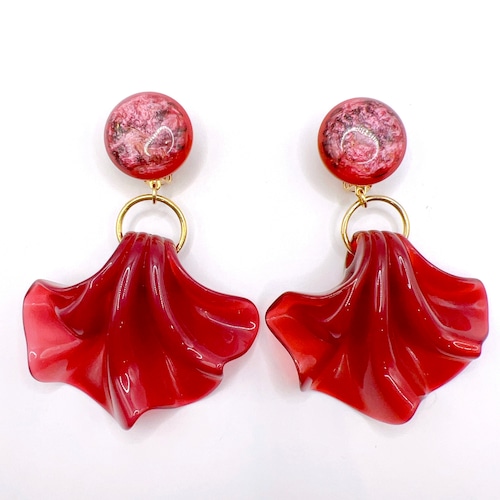 Francine Bramli Paris AME'LIA ピアス/イヤリング red