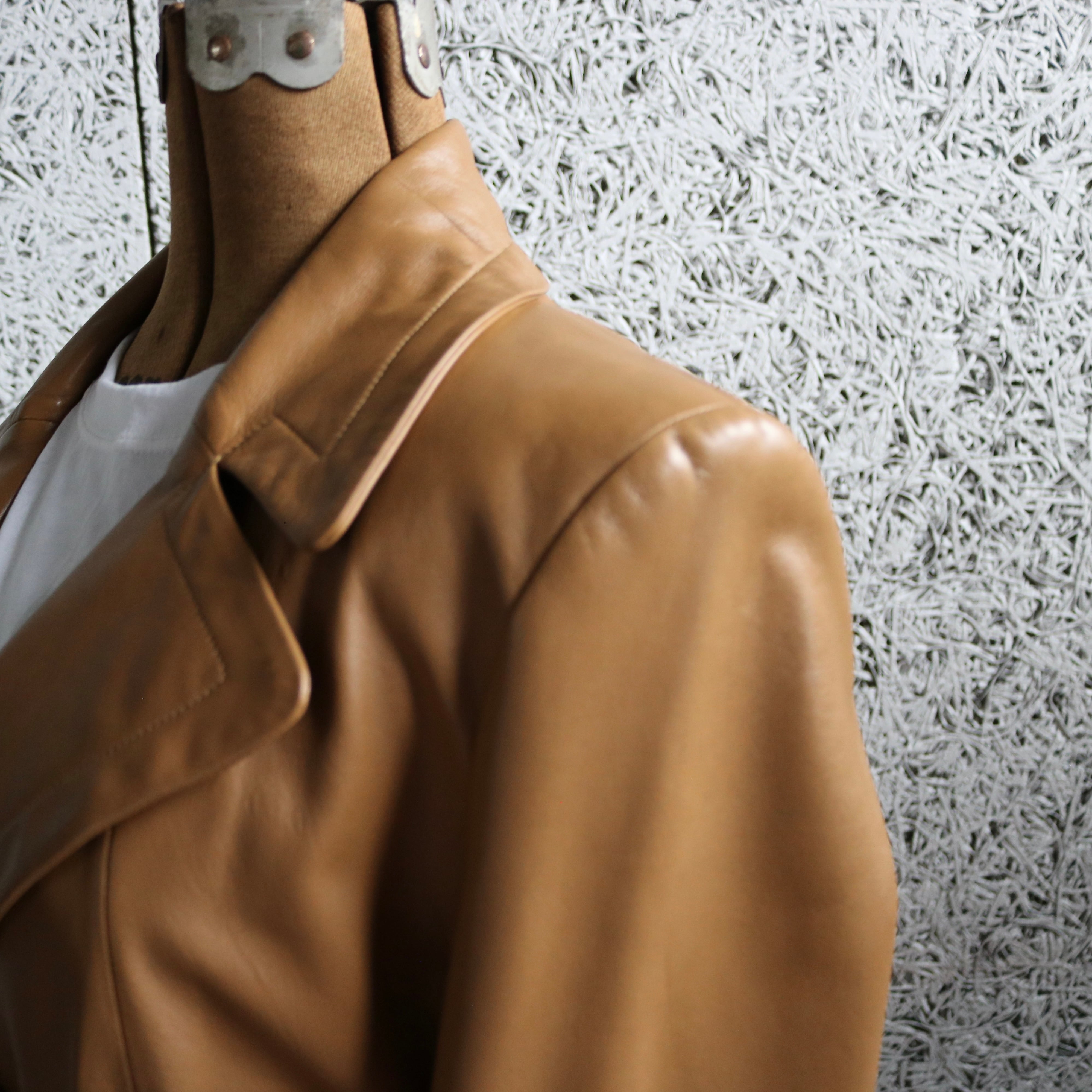 Spain ☆本革☆ old leather jacket