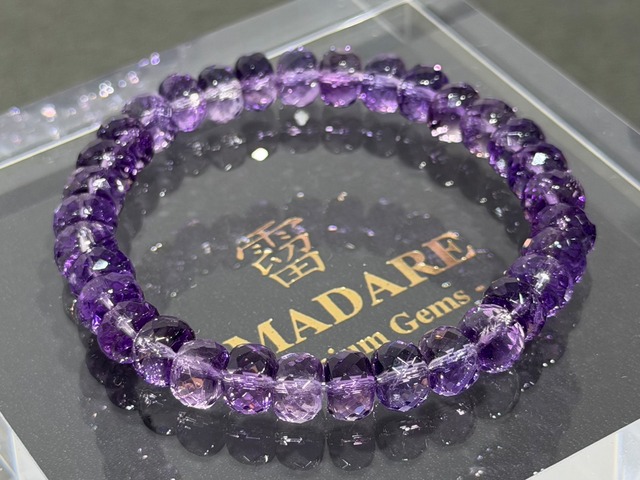 No.2316-2 カットアメジストブレスレット