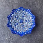 ペルシャの飾り皿（ミーナーカーリー）16ｃｍ　壁飾り【MINA KARI 017-008】ミーナカーリー