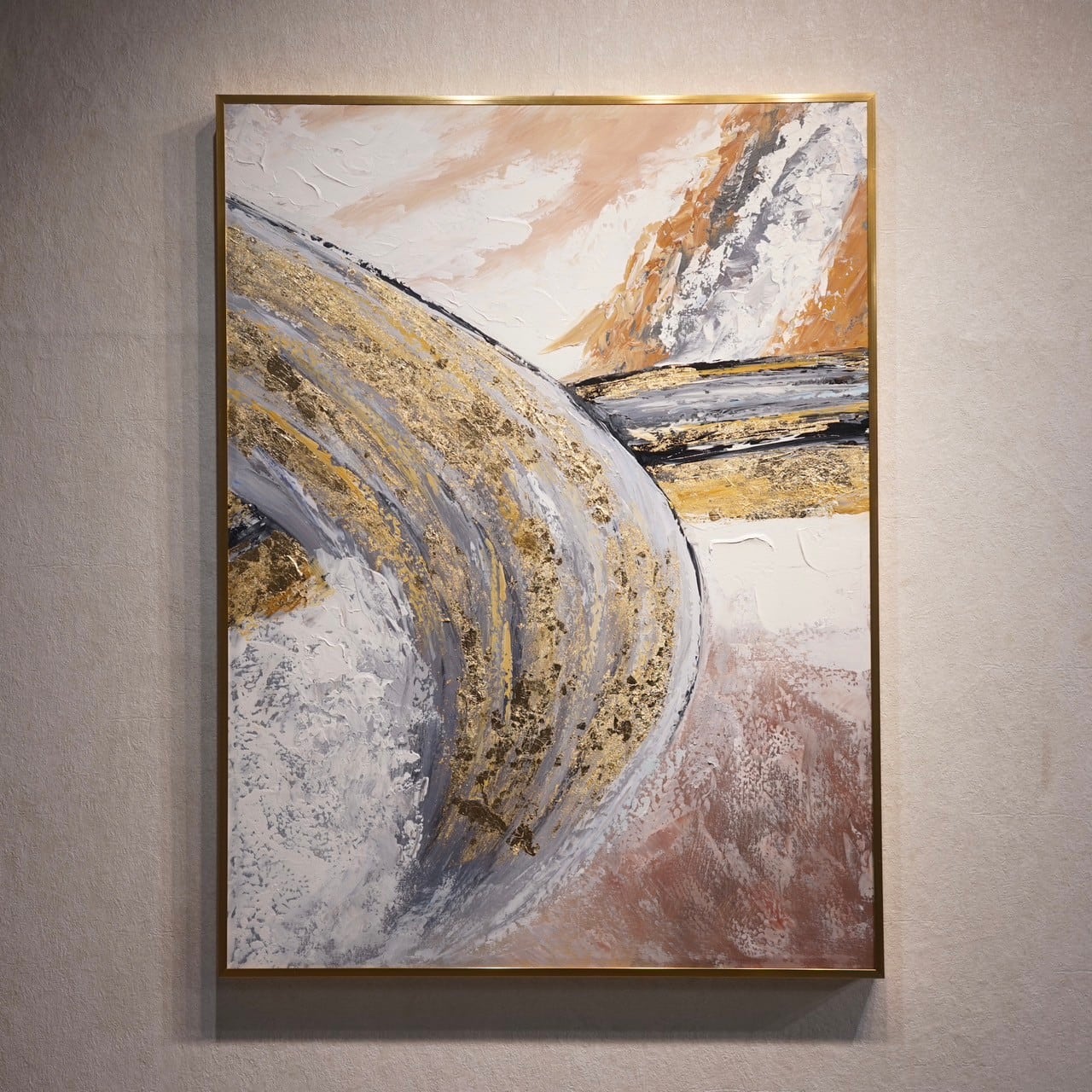 美品 アート 絵画 海外 骨董品61×69センチ 作品 美術 油絵 （美品 
