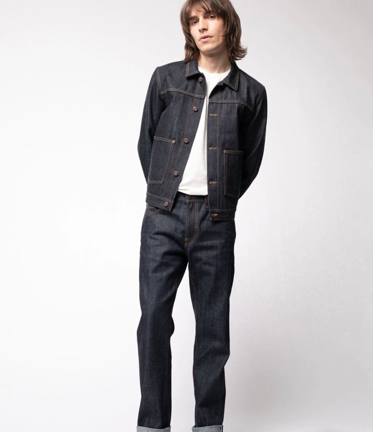 Nudie jeans ヌーディージーンズ 2021fall Dante Blue Rainbow Gジャン ...