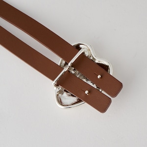 BELT HEART W13  SILVER