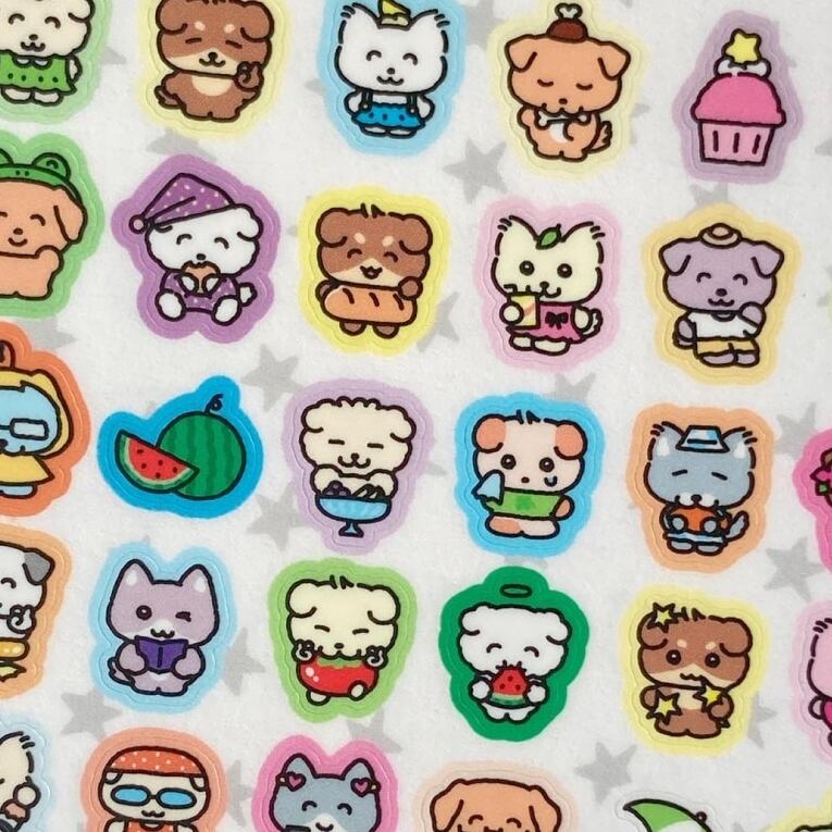 HEEHEECLUB] デイリー ミニ ステッカー (全4種) | moim - 韓国雑貨や