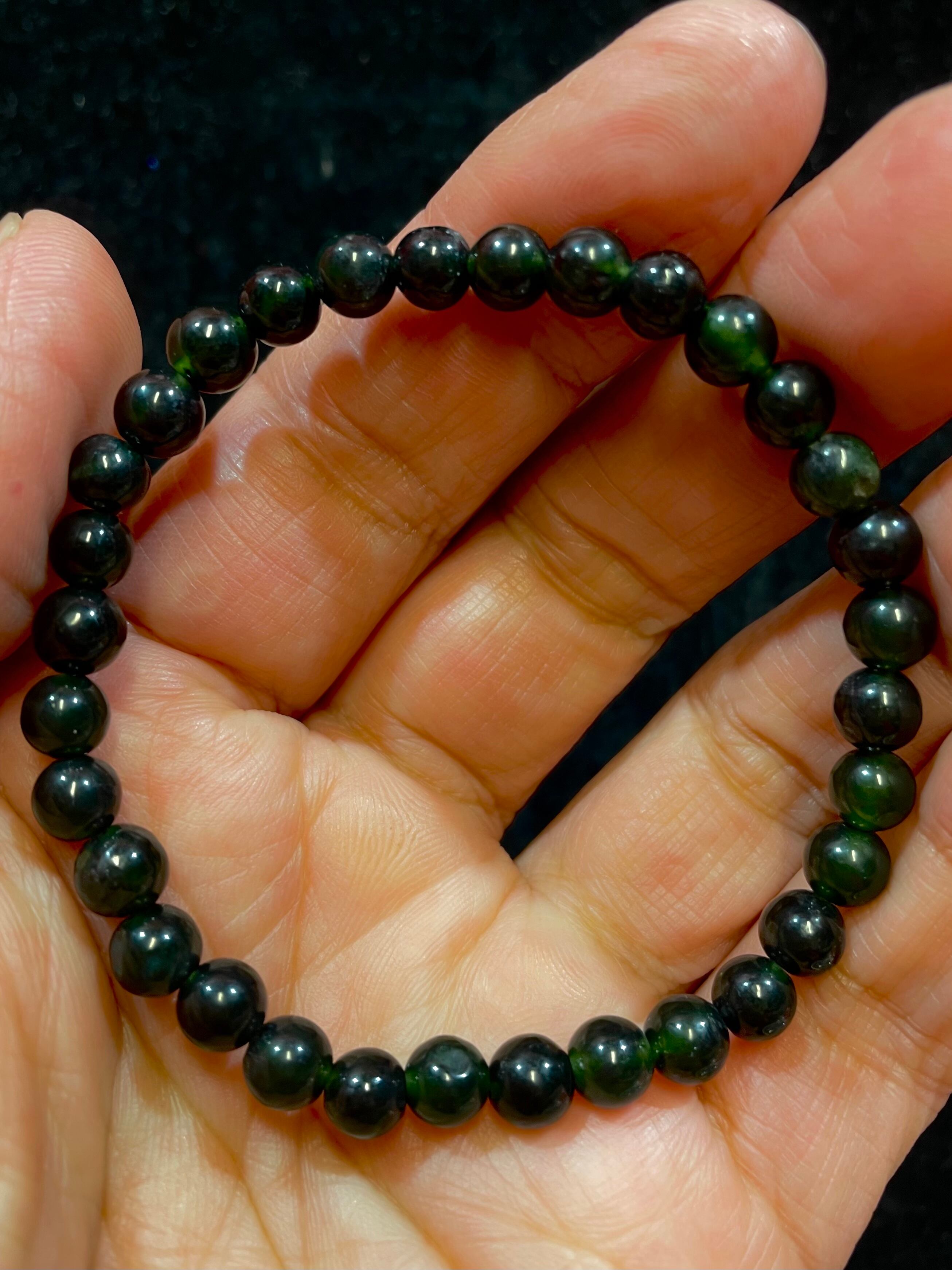 14) 人生の真髄・神々の石「神居古潭」6mmブレスレット