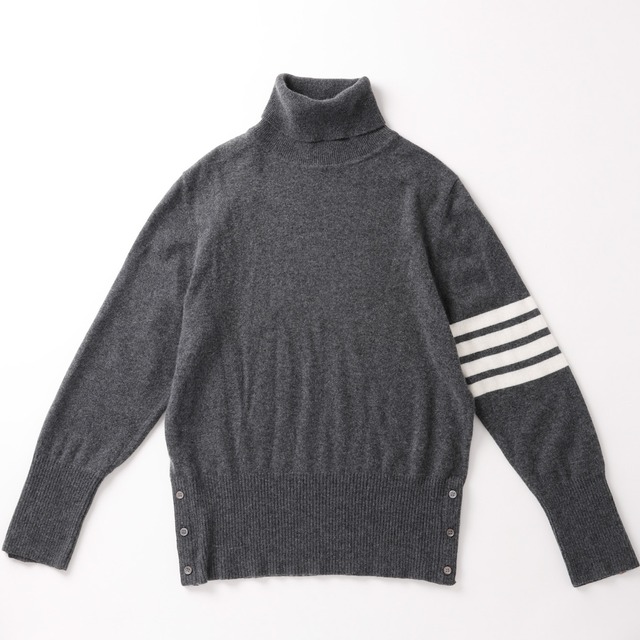 定価22万】THOM BROWNE special cashmere 4BAR classic turtleneck 