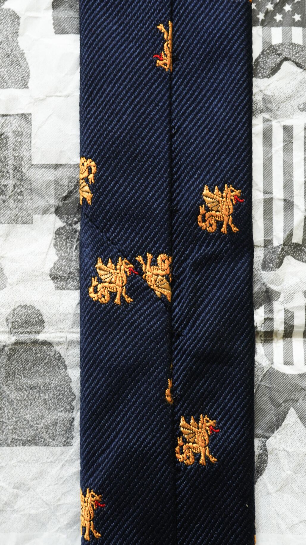 1960s】BROOKS BROTHERS ブルックスブラザーズ ドラゴン柄 ネクタイ