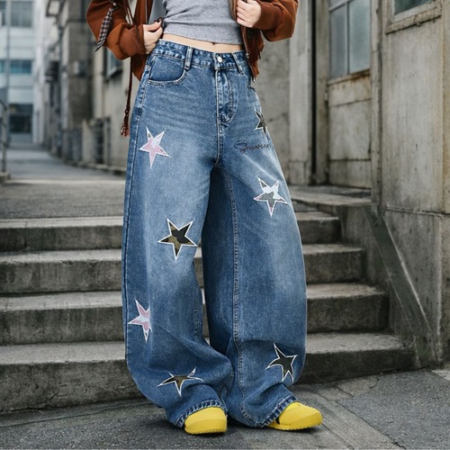 スターペイントグラフィックパンツ   R01458