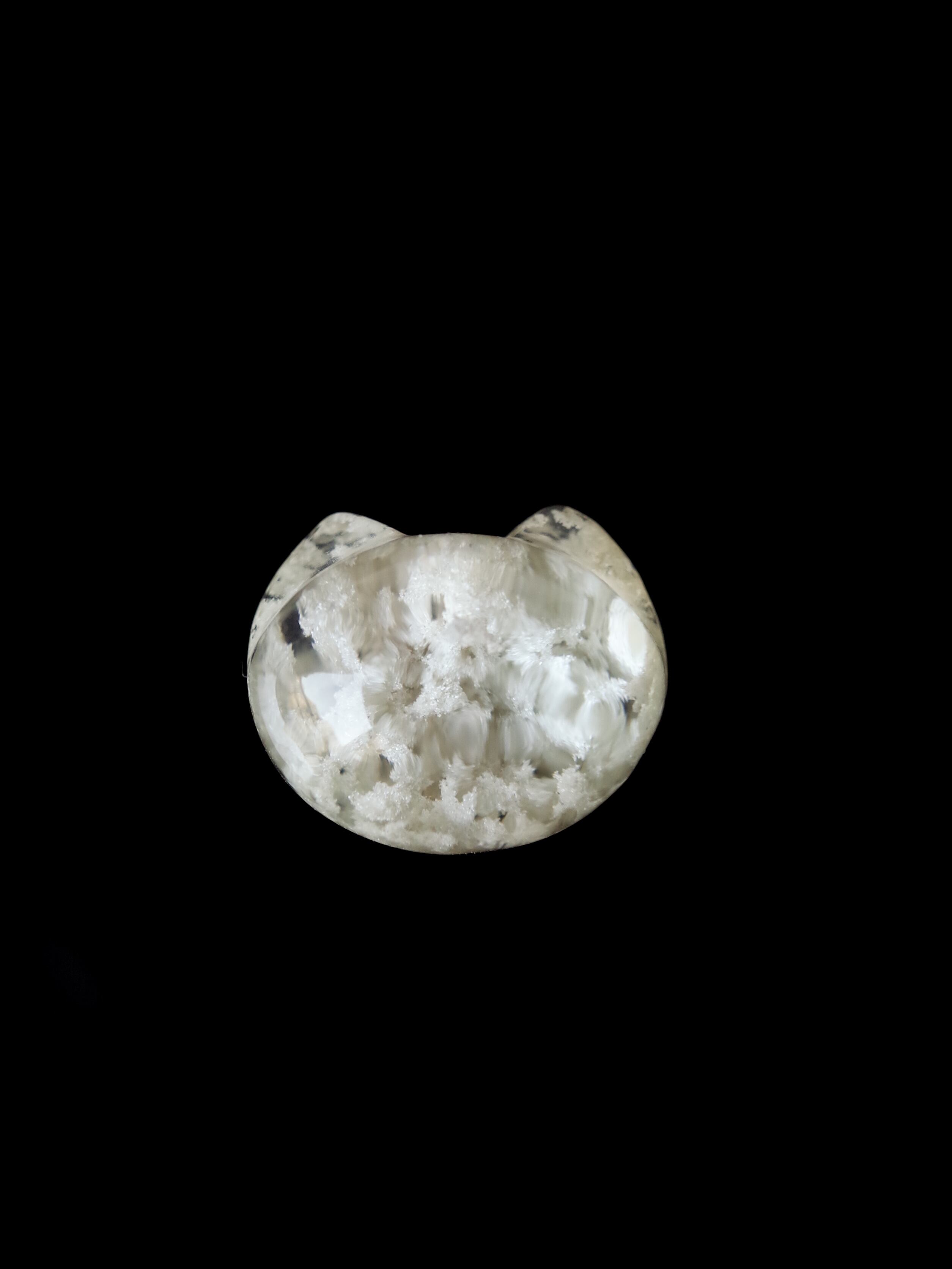 ホワイトガーデンクォーツ 猫 - 003