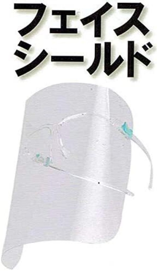 メガネ型 フェイスシールド10個セット 男女兼用 〈非医療用〉