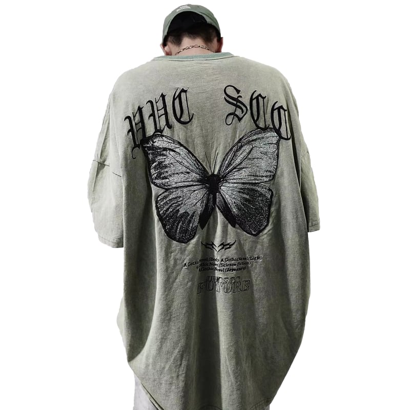 "蝶" High Street Loose T-Shirts