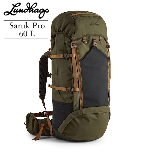 Lundhags 北欧生まれの 高機能 防水 バックパック Saruk Pro 60 L Regular Short 大容量 60L