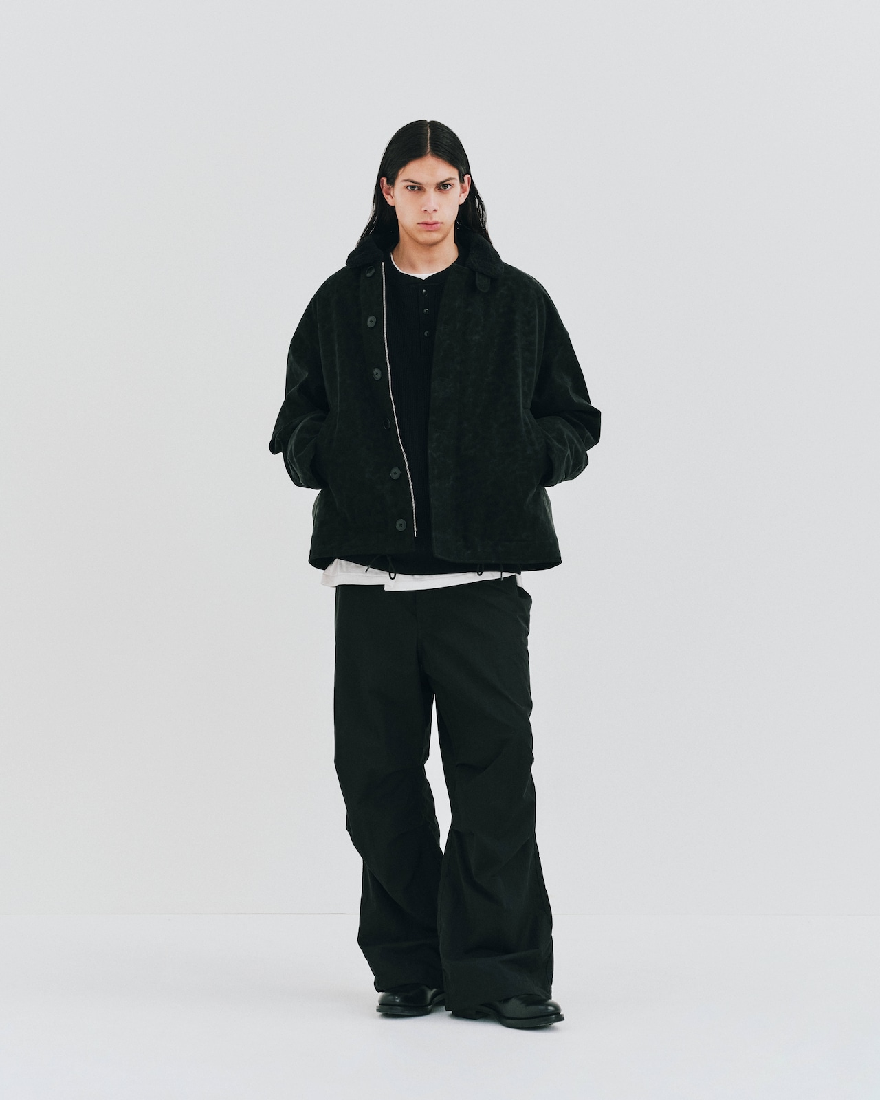 N/C Twill Utility Wide Easy Trousers