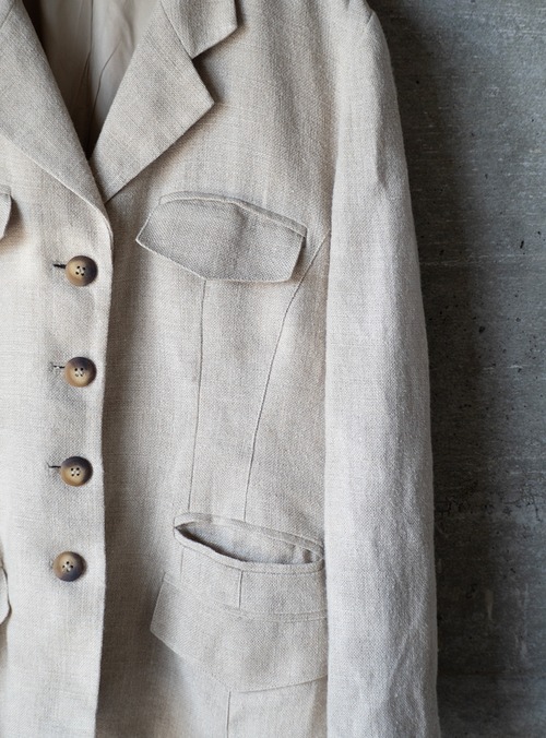 "ELLEN TRACY" 1990s Linen jacket