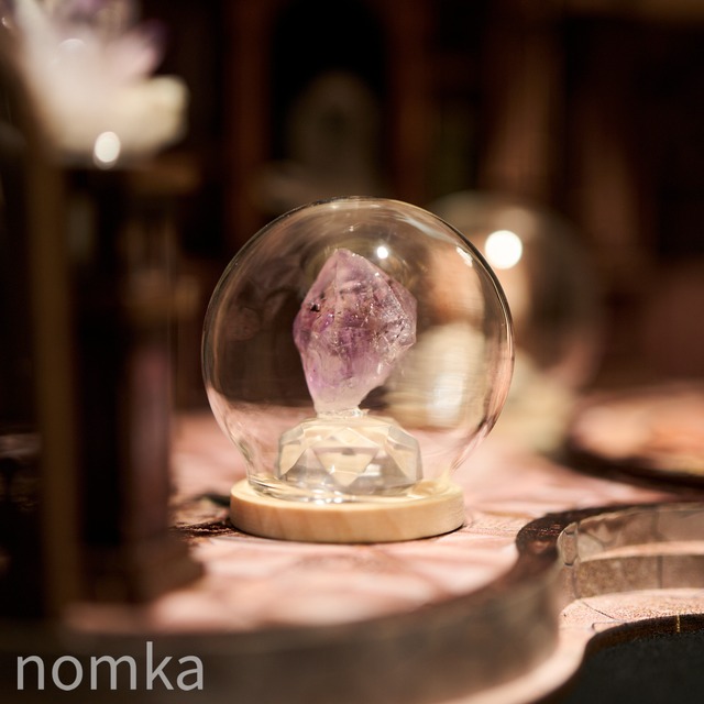 【虹光を纏うラベンダーの花火】 ルミエール・クリスタル・ポッド —ゲーサイトインアメジスト— ngem-0280