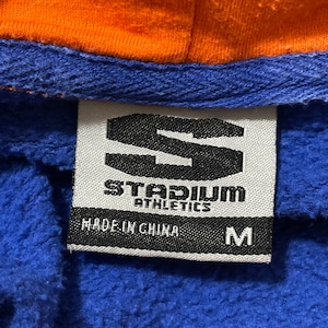 【STADIUM ATHLETICS】カレッジ スウェット パーカー フーディ 刺繍ロゴ ボイシ州立大学 Boise State Broncos football M US古着