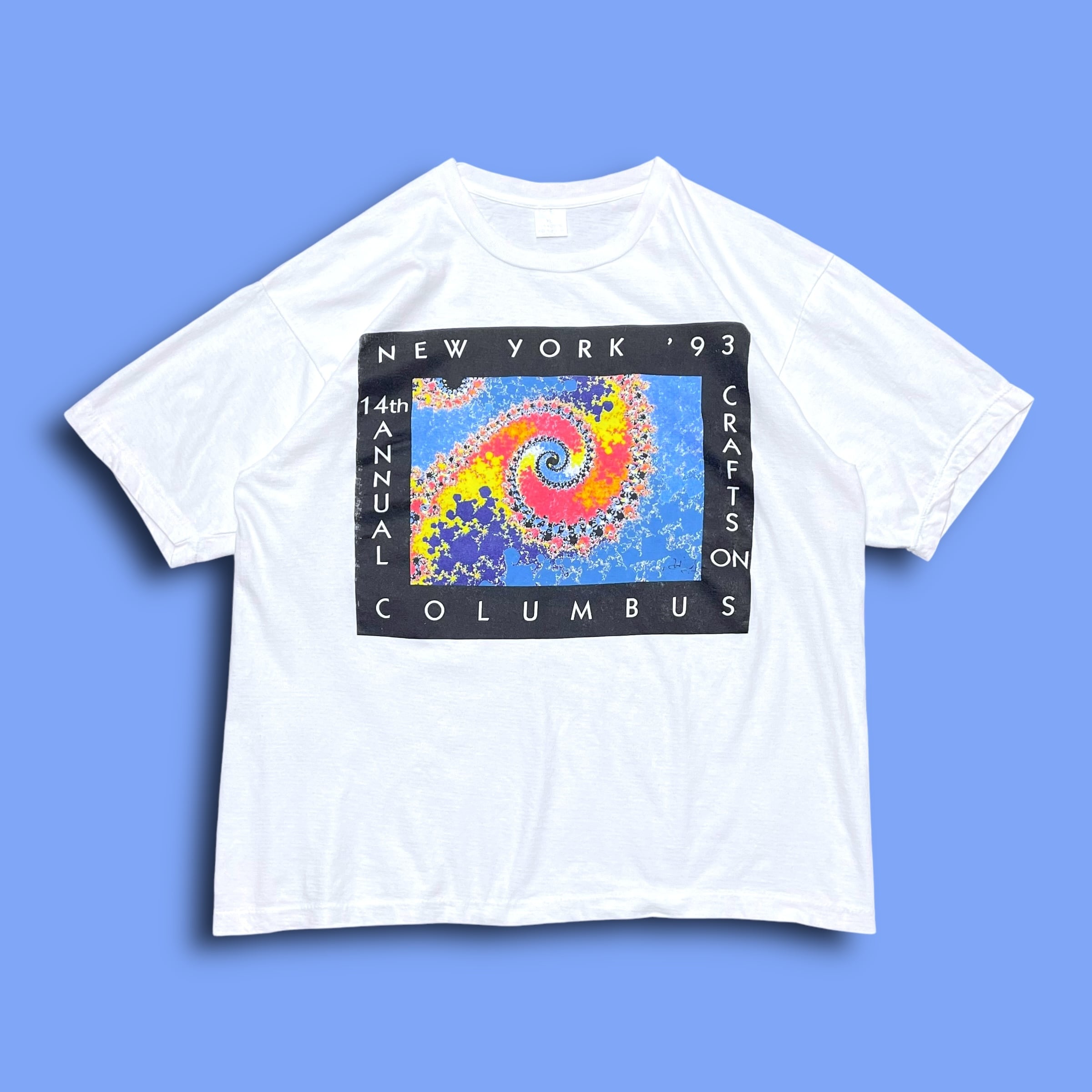 vintage 90s fractal art Tシャツ　フラクタルアート 27239aff1a51f1c63a50ca53b0c9f5