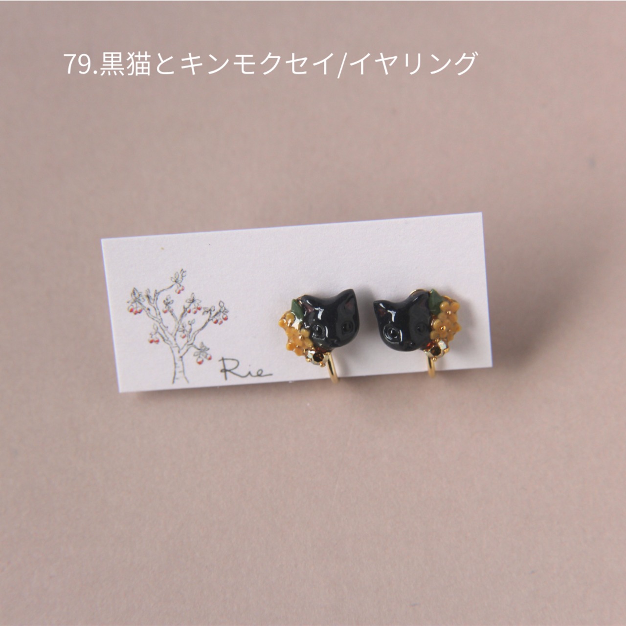 sanpo後夜祭ピアス/イヤリング（猫）