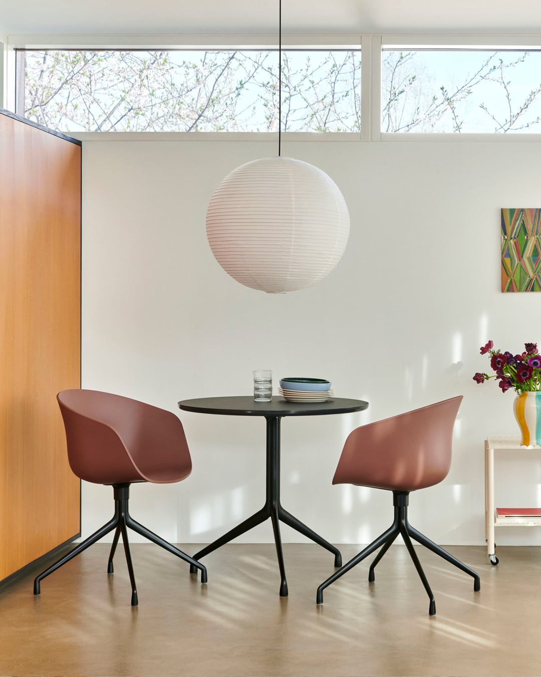 HAY PAPER SHADE φ50 CORD SET HAY Paper Shade 50cm Dia. With Pendant Cord Set - Stacked Store