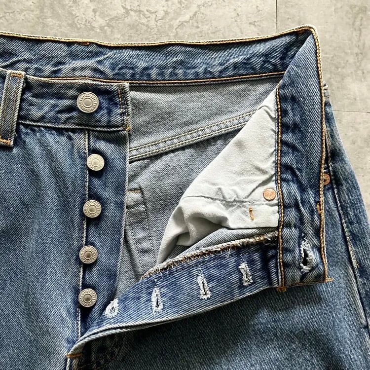 W31 L34】90's US.Levis 501 リーバイス エルパソ工場(524) ボタン裏