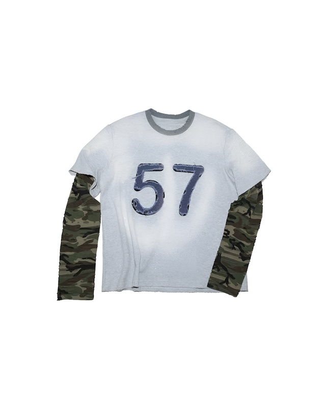 TREclub Vintage Camouflage Patchwork Long Sleeve