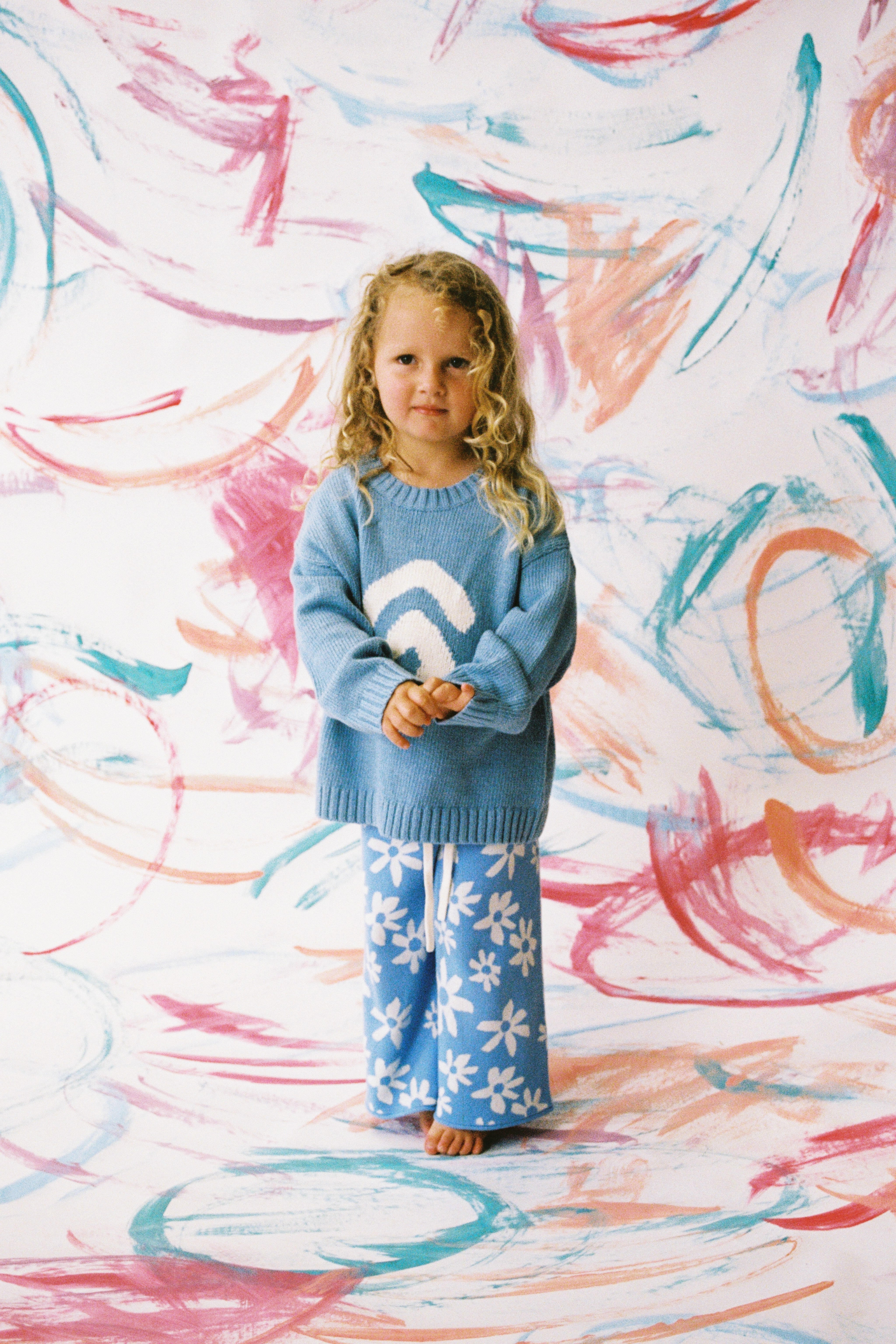 【即納/送料無料】Grown / Organic Wild Flower Knit Pant