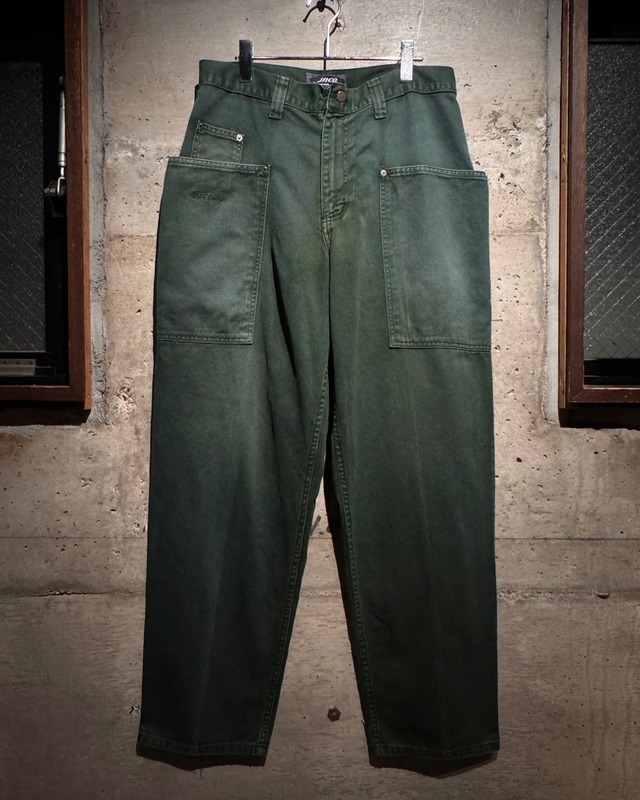 【Caka】“JNCO” Green Color Vintage Baggy Jeans
