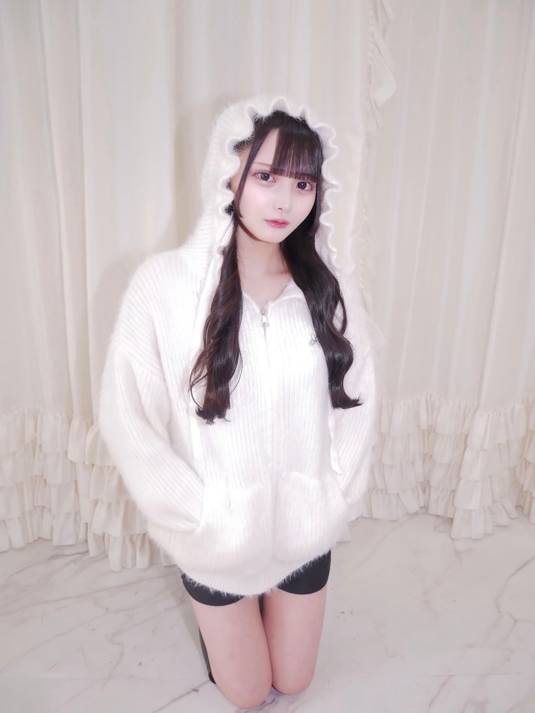 Mel. snow man hoodie knit