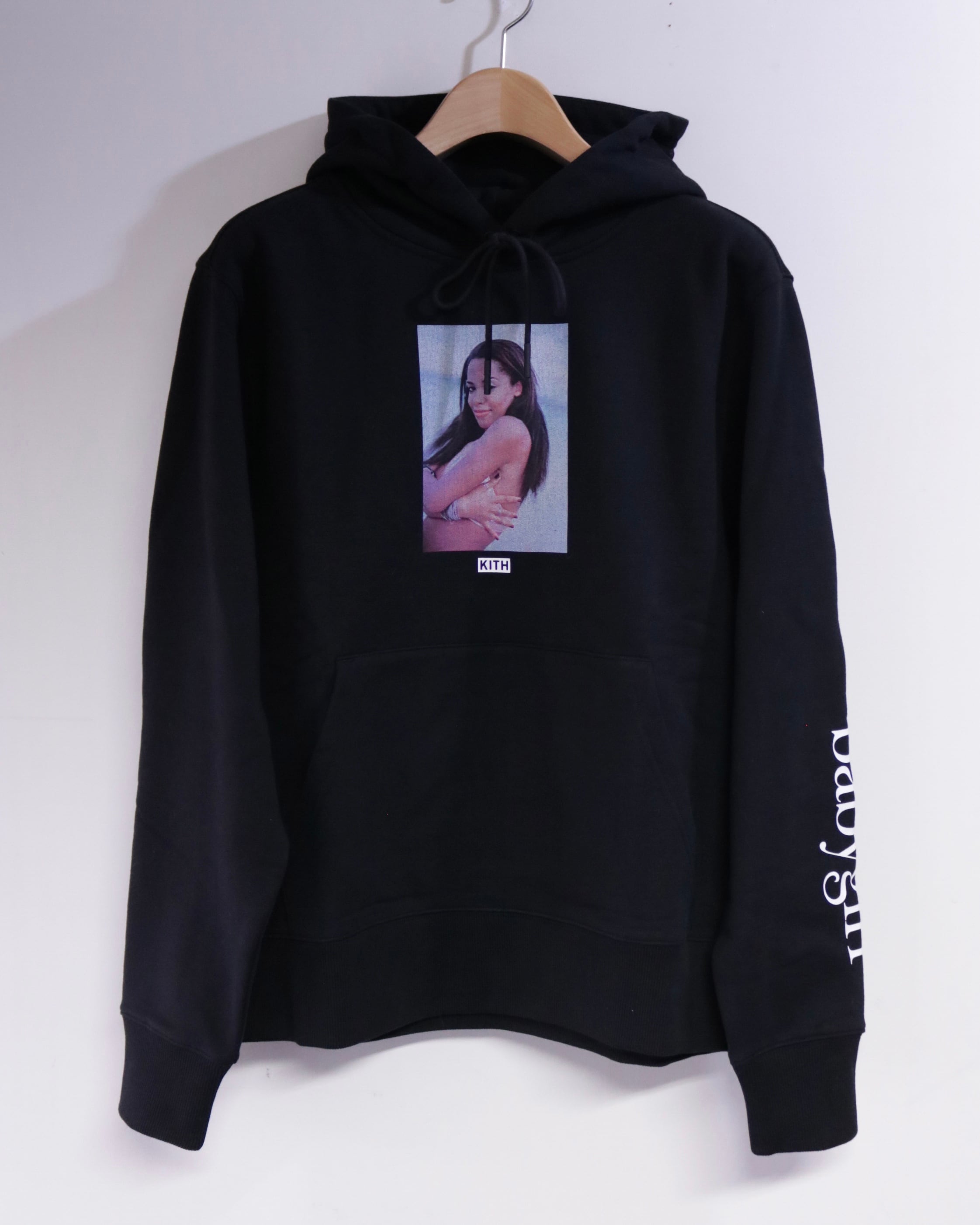 KITH x RW x AALIYAH ROCK THE BOAT JANE HOODIE Black Size S