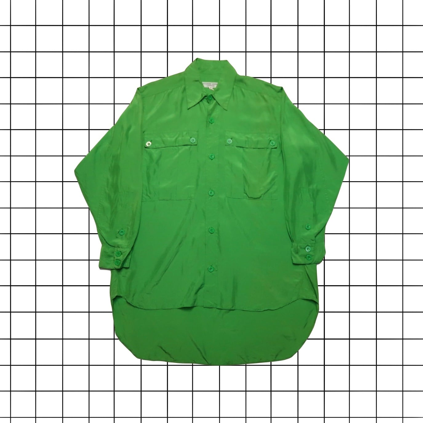 1980s KATHARINE HAMNETT LONDON big pocket silk shirts | gamustore