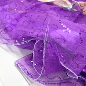 パーティドレス ワンピース ドレス パープル系 ドニャヴィストーサ Da Vistosa 紫 花柄 フリル レース 演奏会 発表会 ダンス 軽い フェミニン おしゃれ 豪華 ステージ イベント 華やか