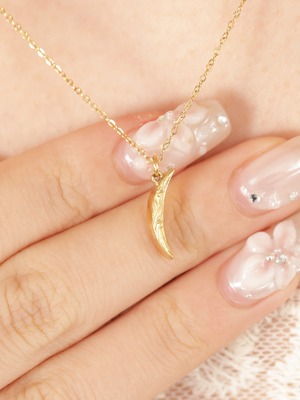 316L hawaiian crescent moon necklace  #n16