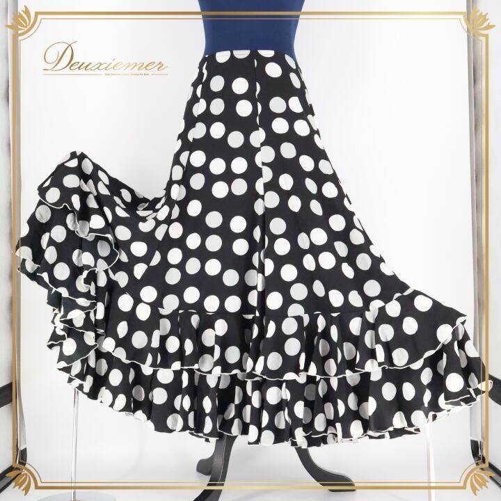 フラメンコ衣装　スカート　ファルダ　イベリア　エルモサ HERMOSA | ダンス 衣装 deuxiemer