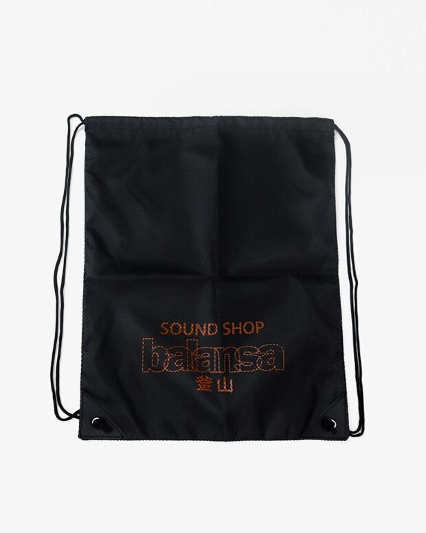 BALANSA] SSB LOGO MESH GYM SACK (Black/Orange) 正規品 韓国