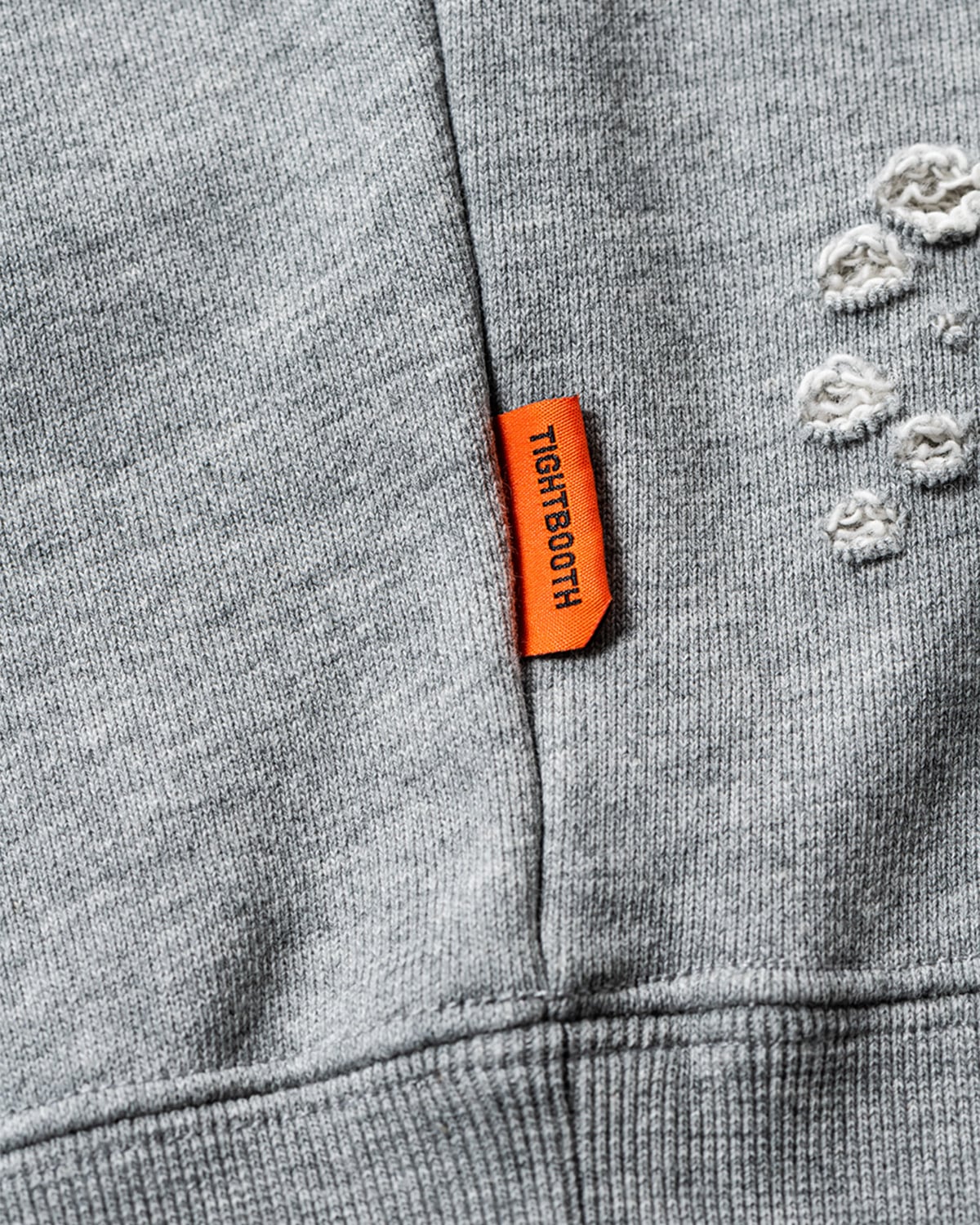 DELUXE x TIGHTBOOTH - DAMAGE CREW SWEAT GRAY | stashstore