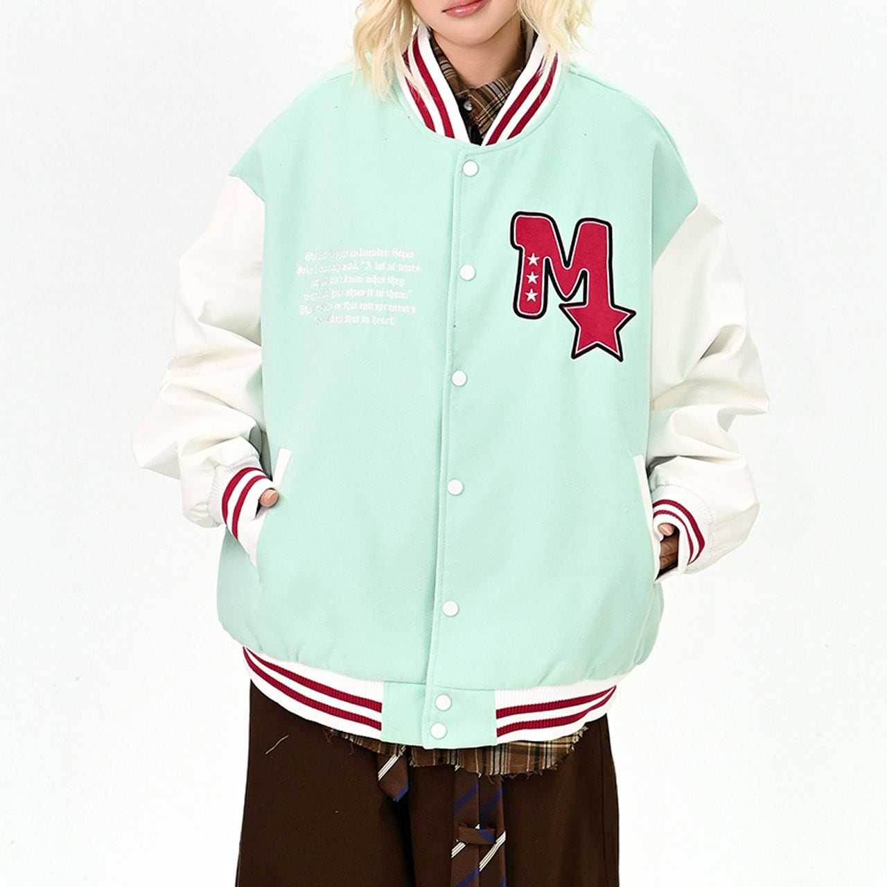 スターカレッジロゴボーダーラインスタジャン 2col R01130