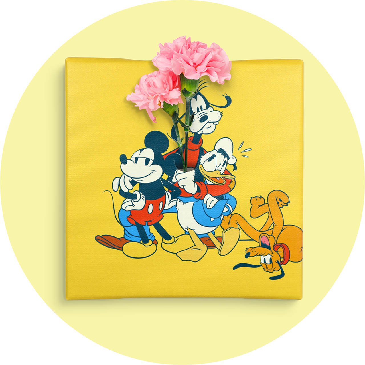 ディズニー アートパネル ミッキー ドナルド グーフィー プルート