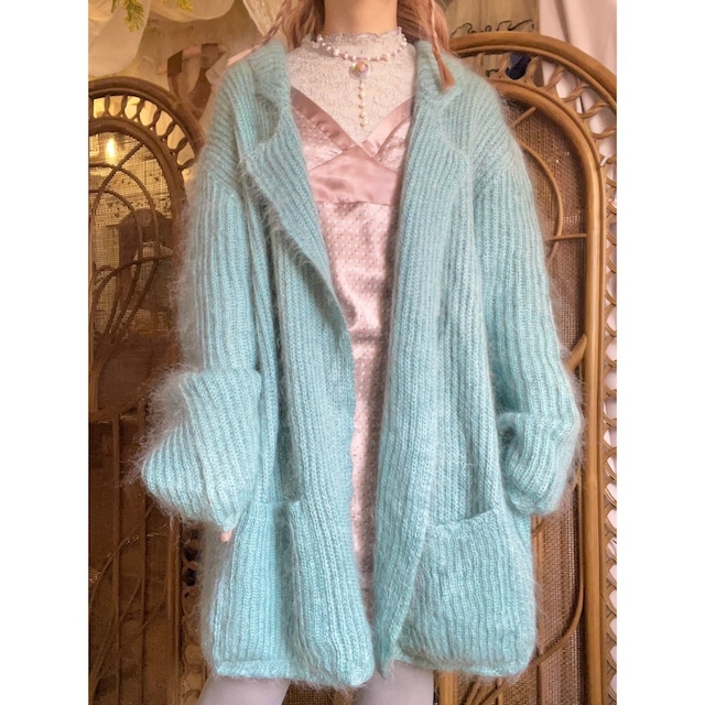 mint knit gown